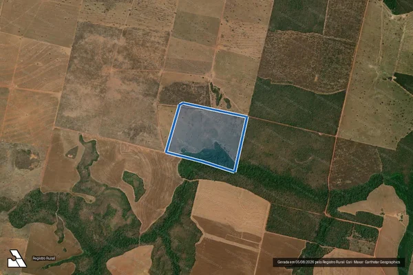 Imagem de satélite de FAZENDA ÁGUA FRIA - LOTE 14 - Gleba B em Nova Xavantina - MT