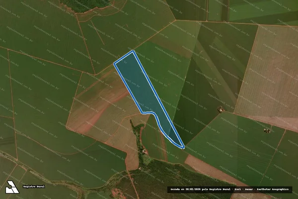 Imagem de satélite de Fazenda Tabajara - Parcela 1 em São Gabriel do Oeste - MS