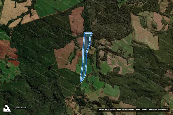 Imagem de satélite de FAXINAL DAS ARARAS OU DOS LACERDAS - FAXINAL DAS ARARAS OU DOS LACERDAS em Goioxim - PR