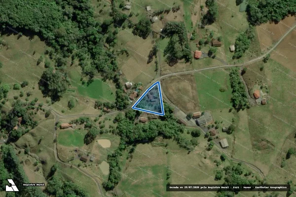 Imagem de satélite de SITIO DO KIKO - SITIO DO KIKO - GLEBA B em Chapadão do Lageado - SC