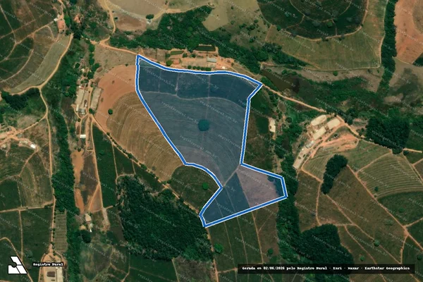 Imagem de satélite de Douradinha ? Gleba 4B - 1 em São Pedro da União - MG