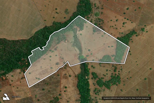 Imagem de satélite de Fazenda LBS - PARCELA 01 em Montes Claros de Goiás - GO