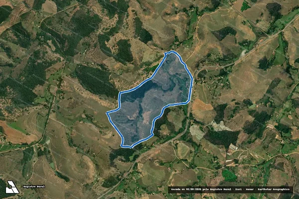 Imagem de satélite de FAZENDA BOA VISTA - Parte 1 em Leopoldina - MG