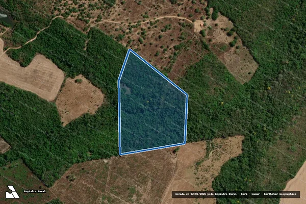 Imagem de satélite de FAZENDA CERCADINHO - LOTE D CONST. POR PARTE DOS LTS 34 e 35 DO LOT. SANTA ROSA GL.7 em Nova Rosalândia - TO