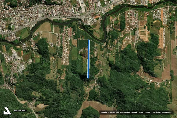 Imagem de satélite de PROPRIEDADE DREWS - PROPRIEDADE DREWS - GLEBA A em Guaramirim - SC