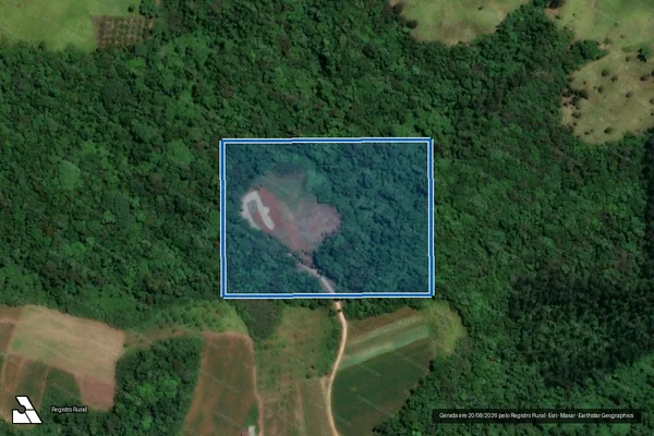 Imagem de satélite de Minha Área ? MATRÍCULA N. 27.599 - Parte 1 em São Ludgero - SC