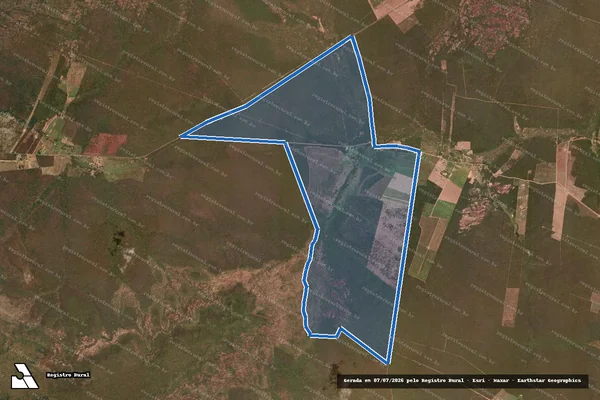 Imagem de satélite de FAZENDA RIACHO DE AREIA / Parte 1 em Parnaguá - PI