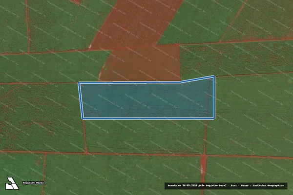 Imagem de satélite de FAZENDA SANTA FÉ - Matricula n° 50979 em Jaboticabal - SP