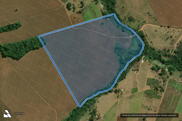 Imagem de satélite de Fazenda Bom Sucesso - Parte 1 em Nazário - GO