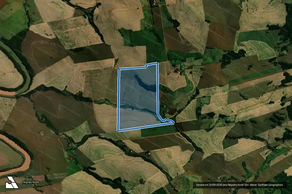 Imagem de satélite de SITIO JARACATIA - LOTE N° 27 - Única em São João do Ivaí - PR