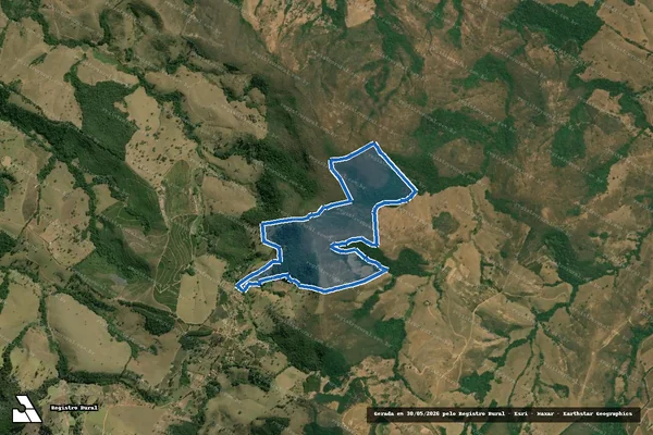 Imagem de satélite de SÍTIO SERRINHA DO REGO D`ÁGUA - Parte 1 em Baependi - MG