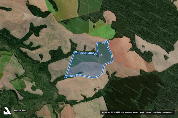 Imagem de satélite de Fazenda Lagoa ? Parte do Quinhão ?H? - Parte 1 em Teixeira Soares - PR