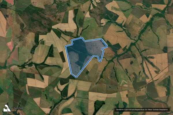 Imagem de satélite de FAZENDA VARGINHA - 9.515 em União de Minas - MG