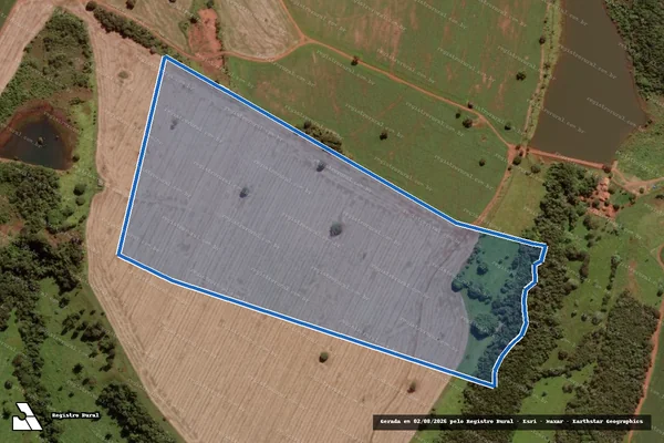 Imagem de satélite de FAZENDA CACHOEIRA ALTA DA SERRA e VISTA ALEGRE - Gleba 03 em Itumbiara - GO
