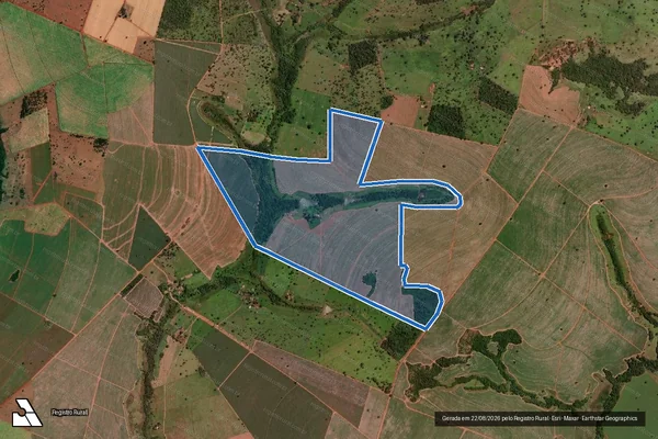 Imagem de satélite de Fazenda Santa Terezinha do Cerradão - Gleba 01 em Frutal - MG