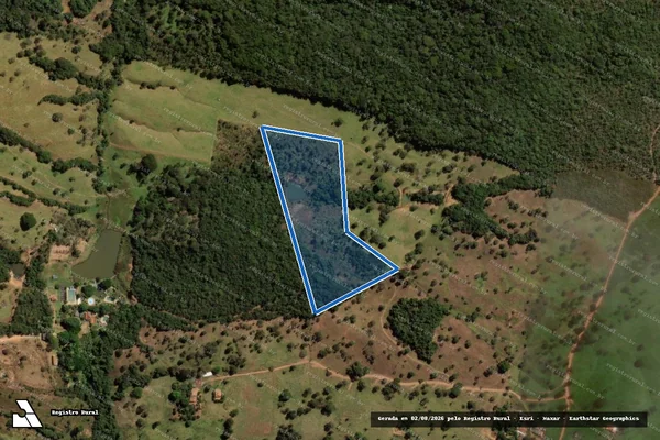 Imagem de satélite de Sítio Racho Verde - Sítio Rancho Verde - Gleba 2 em Hidrolândia - GO