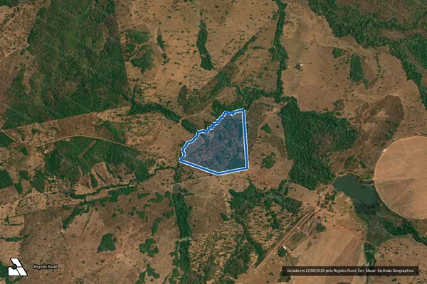 Imagem de satélite de LOTE 124, PA LAGOÃO - LOTE 124_PA LAGOÃO em Sandolândia - TO
