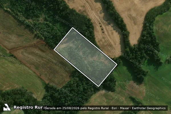 Imagem de satélite de Parte do Lote Rural n° 40 - Gleba A em Guaraciaba - SC
