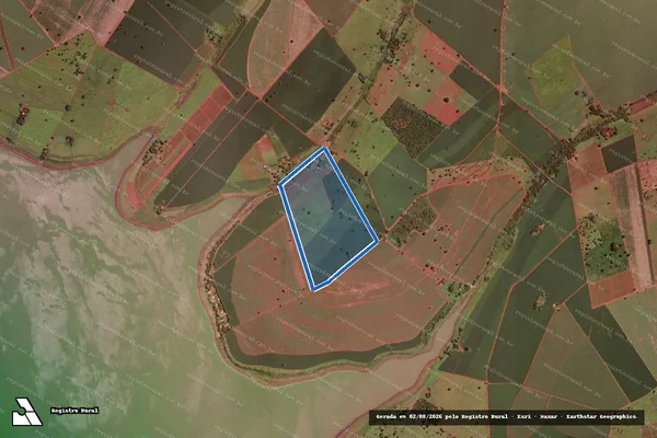 Imagem de satélite de FAZENDA LAGOA - PARCELA ? 01 em Frutal - MG
