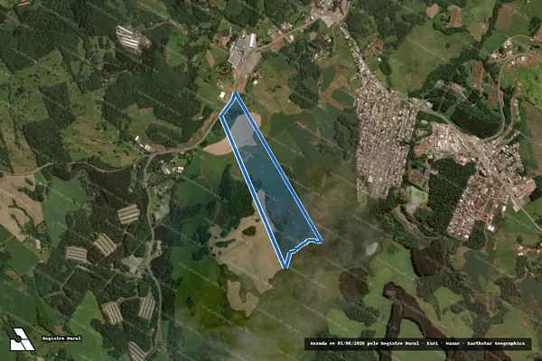 Imagem de satélite de FAZENDA CAPÃO DO CAMPO VERDE - Parte 1 em Capinzal - SC