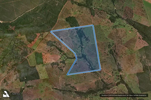 Imagem de satélite de FAZENDA ALVORADA - 001 em São Miguel do Araguaia - GO