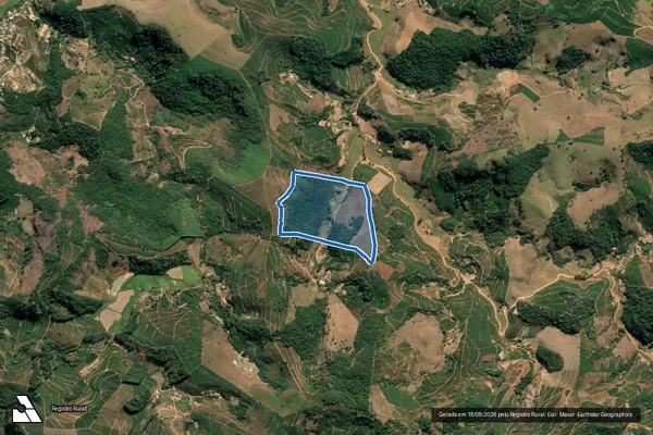 Imagem de satélite de Boa Vista 35981 - Área Remanescente em Manhuaçu - MG