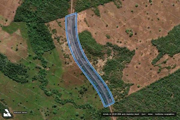 Imagem de satélite de Fazenda Água Boa, Lote 49, do Loteamento Conceição, 1ª Etapa - Parte 3 ? Ferrovia em Fátima - TO