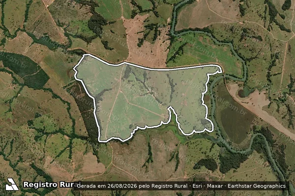 Imagem de satélite de FAZENDA SANTA BÁRBARA - Parte 2 em Corumbaíba - GO