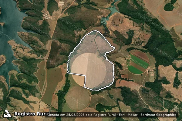Imagem de satélite de FAZENDA LIMEIRA, LUGAR DENOMINADO PALMIRA - Parte 2 em Perdizes - MG