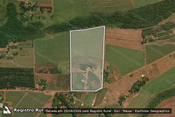 Imagem de satélite de Assentamento Estadual Monte Alegre Gleba 01 PA0080S06Q00L060 - Lote 060 em Araraquara - SP