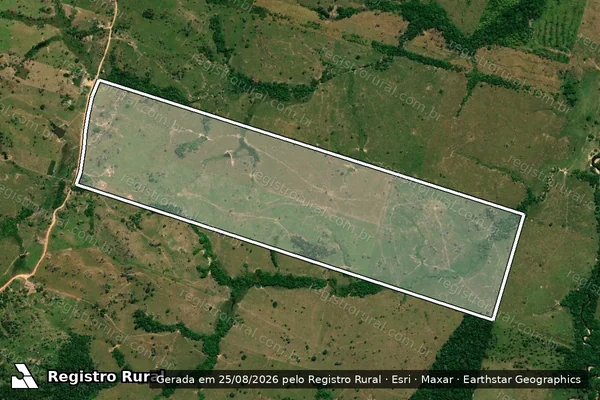 Imagem de satélite de LOTE 103 DA GLEBA 31, PICOP - PARCELA 01 em Ouro Preto do Oeste - RO