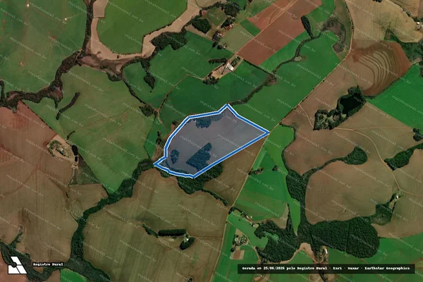 Imagem de satélite de Agropecuária Lírio - Parte 1 em Santa Bárbara do Sul - RS