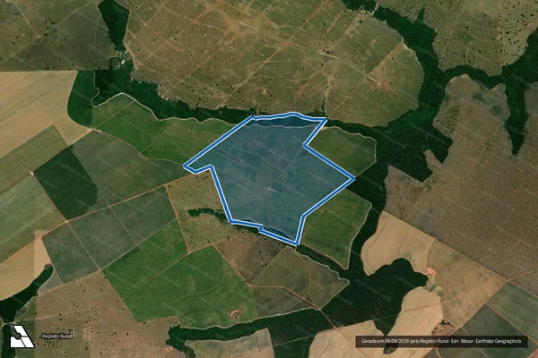 Imagem de satélite de FAZENDA DOLAN - Parte 2 em Lambari D'Oeste - MT
