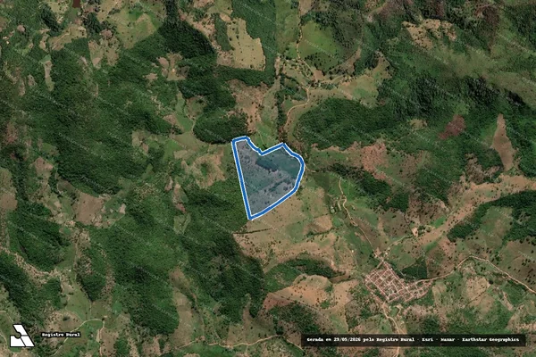 Imagem de satélite de FAZENDA SANTA ROSA - Parte 1 em Águas Formosas - MG