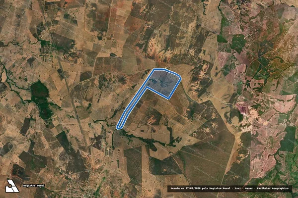 Imagem de satélite de FAZENDA RETIRO DENOMINADA SORRISO - FAZENDA RETIRO DENOMINADA SORRISO em Iaciara - GO
