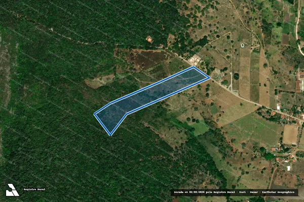 Imagem de satélite de FAZENDA LAMEIRO, FUNDÃO E CAFUNDÓ - Parte 1 em Jacobina - BA
