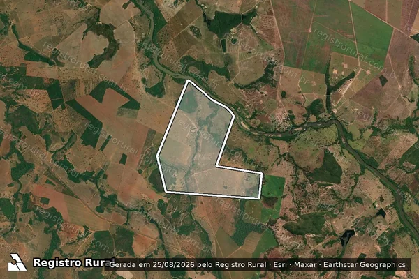 Imagem de satélite de FAZENDA MAGNÓLIA - 004 em Jaupaci - GO