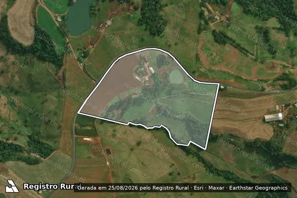 Imagem de satélite de Parte do Lote Rural n° 1 - Parte do Lote Rural n° 1 em Tunápolis - SC