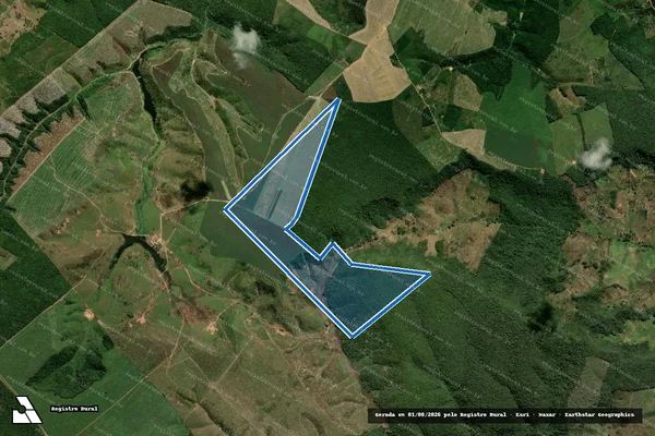 Imagem de satélite de FAZENDA XIMENES - 001 em São Raimundo do Doca Bezerra - MA