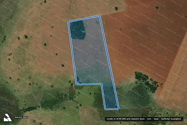 Imagem de satélite de FAZENDA SETE LAGOAS - Parte 1 em Quirinópolis - GO