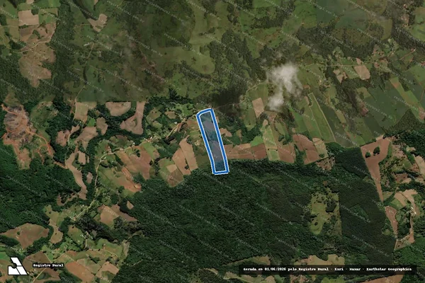 Imagem de satélite de P.A. SANTA RITA I LOTE 20 - Parte 1 em Catanduvas - SC