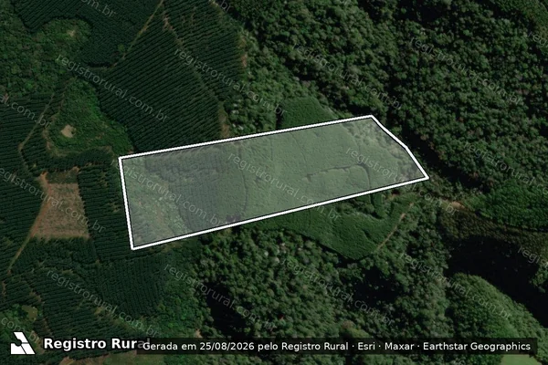 Imagem de satélite de Fazenda São Cristóvão - Parcela 1 em Palma Sola - SC