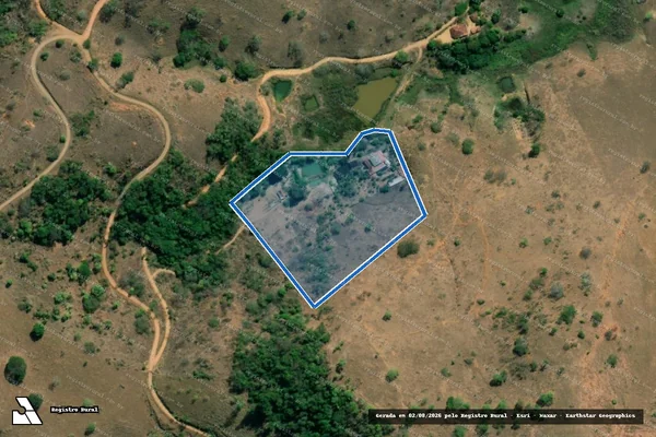 Imagem de satélite de FAZENDA UNIAO - Gleba 02 em Sobrália - MG