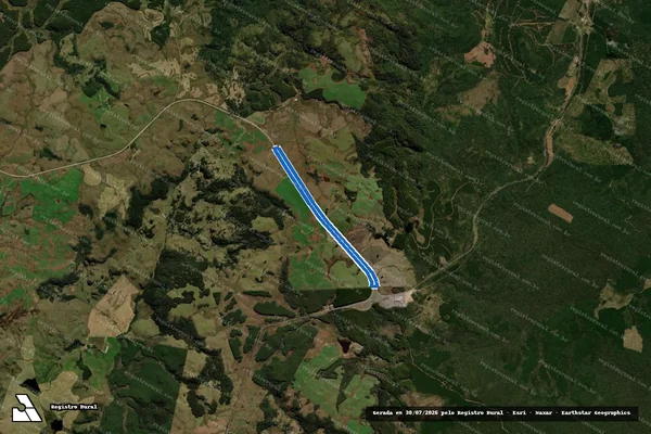 Imagem de satélite de Parte da Fazenda Monte Alegre - Parte 04 em General Carneiro - PR