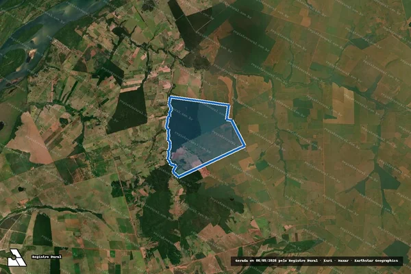 Imagem de satélite de FAZENDA SANTA FRANCISCA em Loanda - PR