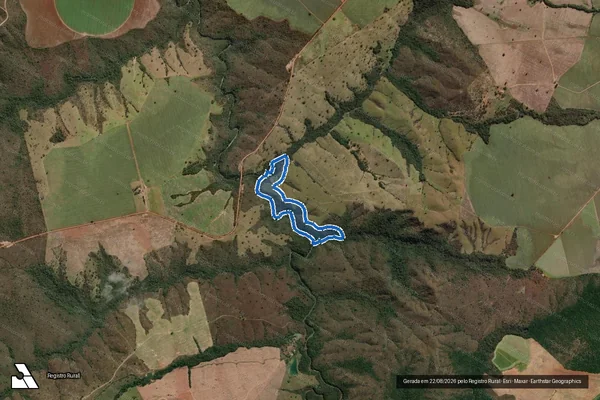 Imagem de satélite de Fazenda Santo Antônio da Soledade - PARTE 1 em Campo Alegre de Goiás - GO
