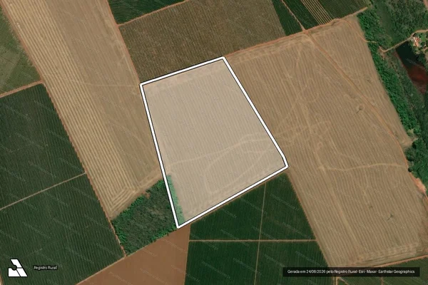Imagem de satélite de Fazenda Santa Bárbara - Parcela 1 em Monte Carmelo - MG