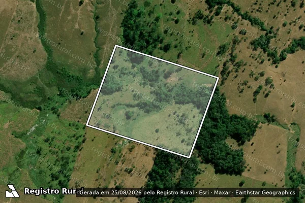 Imagem de satélite de Lote 04 da Gleba 10, do PICOP - PAR. 02  =  LOTE 04B ? SUB. DO LOTE 04 em Ouro Preto do Oeste - RO