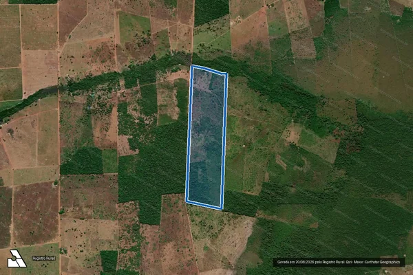 Imagem de satélite de Lote – 23 P.A Presidente / Lote – 23