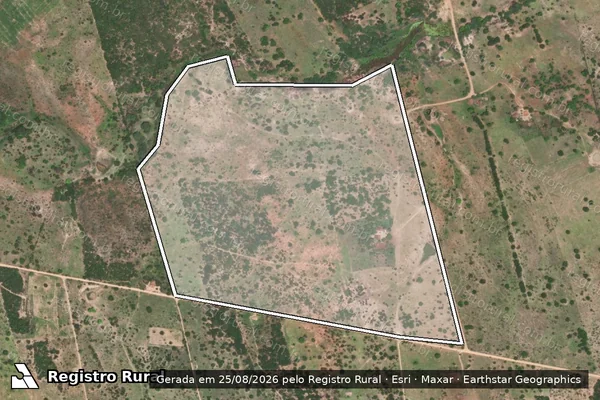 Imagem de satélite de FAZENDA ANGICO VELHO - GLEBA 1 em Quixabeira - BA